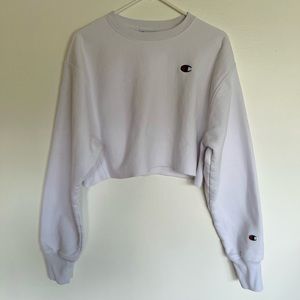 Champion Women's Cropped Reverse Weaved Crew!